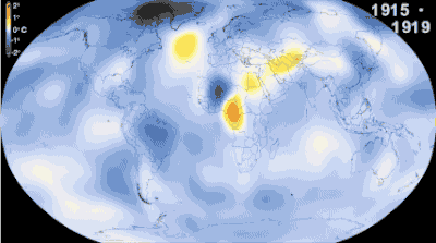 temperature past 100 years